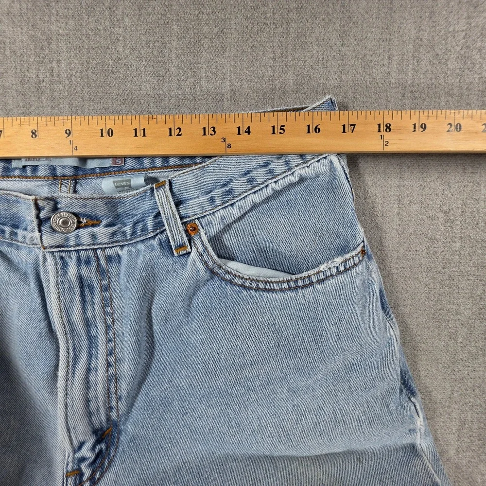 Levi's 550 Relaxed‎ Fit Jeans Men W36 L30 Light Wash Blue Denim Tapered Leg